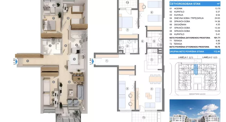 Četvorosoban | 4zida