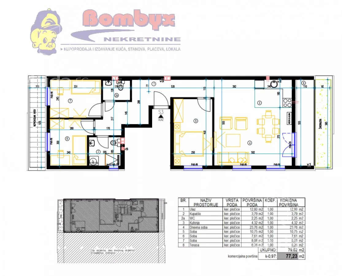 Troiposoban stan | 4zida