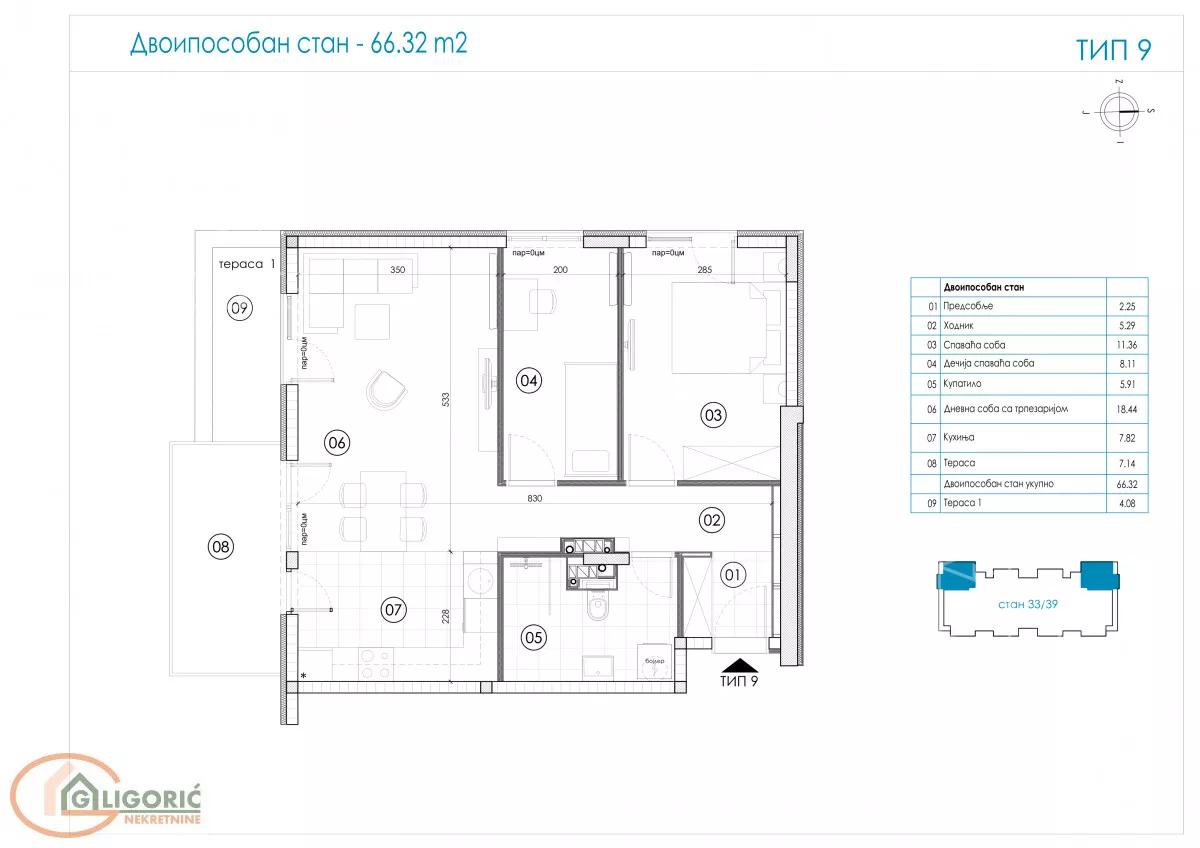 Dvoiposoban stan | 4zida