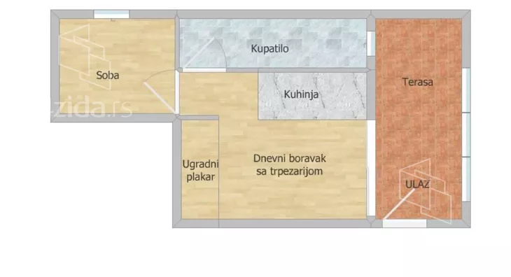 Jednoiposoban stan | 4zida