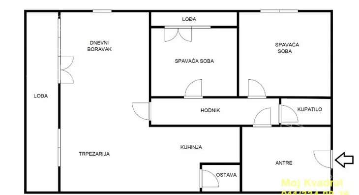 Trosoban stan | 4zida