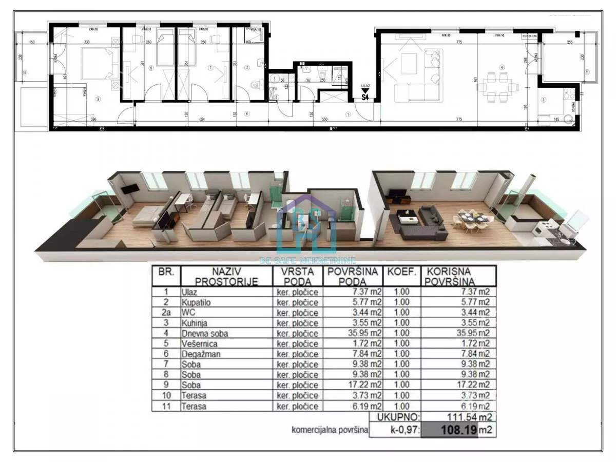 Četvorosoban stan | 4zida
