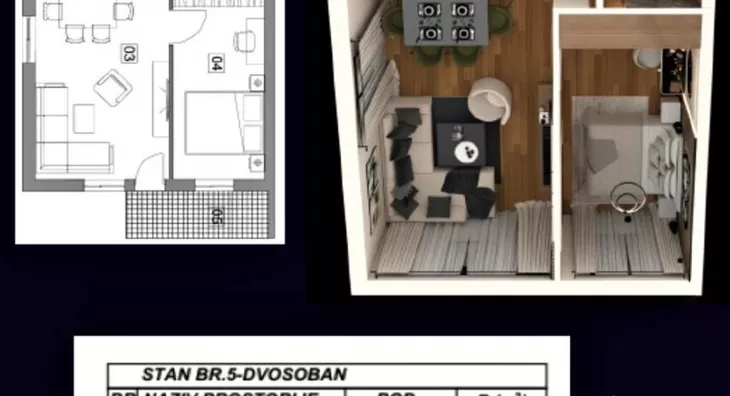 Dvosoban stan | 4zida