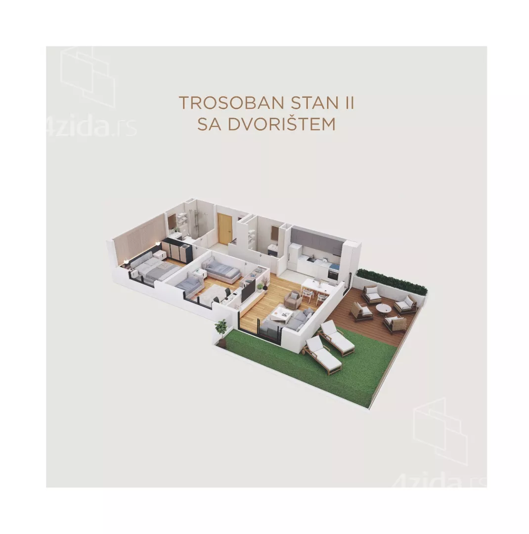 Trosoban stan | 4zida