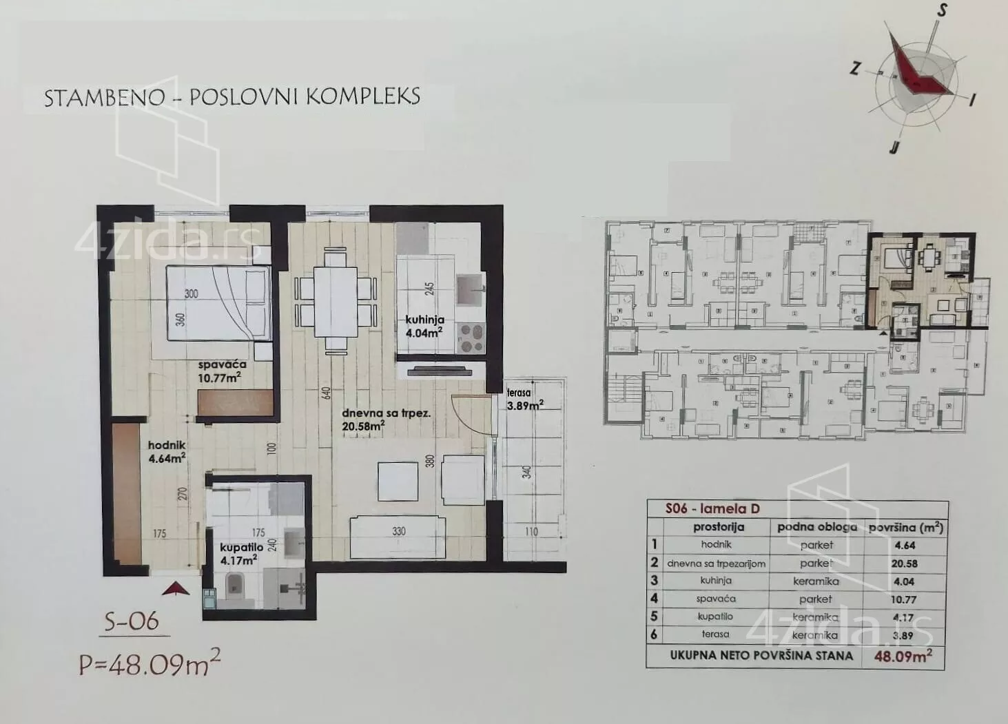 Jednoiposoban stan | 4zida