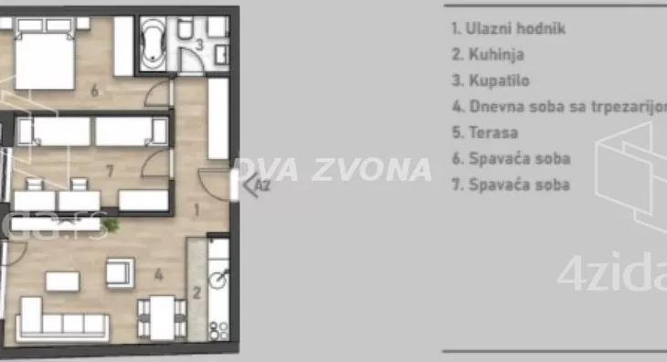 Trosoban stan | 4zida