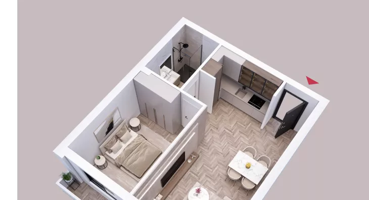 Jednoiposoban stan | 4zida