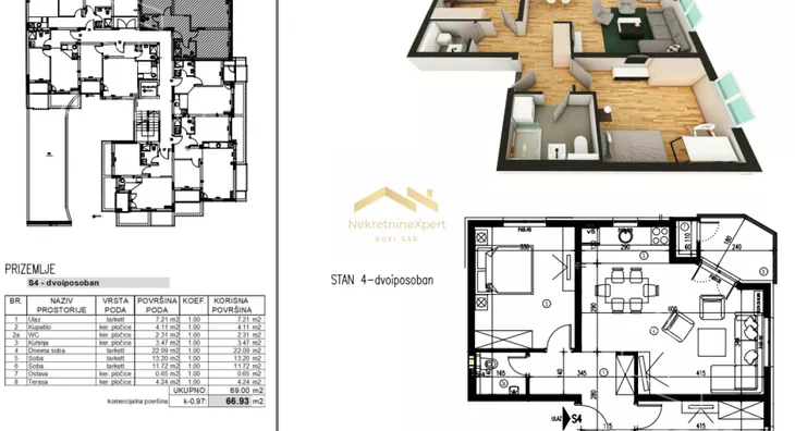 Trosoban stan | 4zida