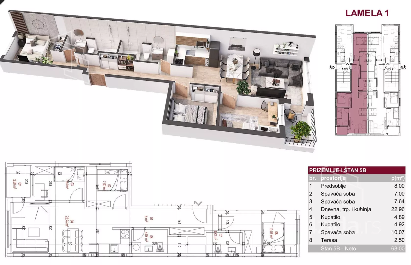 Troiposoban stan | 4zida