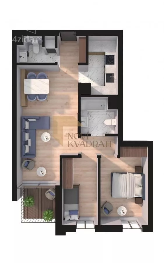 Trosoban stan | 4zida