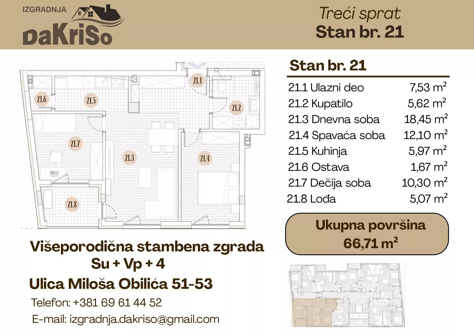 Trosoban stan | 4zida