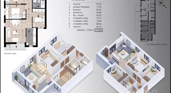 Troiposoban stan | 4zida