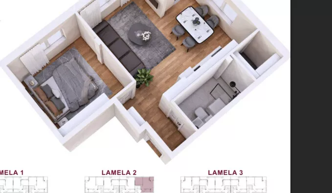 Jednoiposoban stan | 4zida