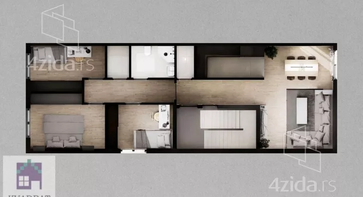Troiposoban stan | 4zida