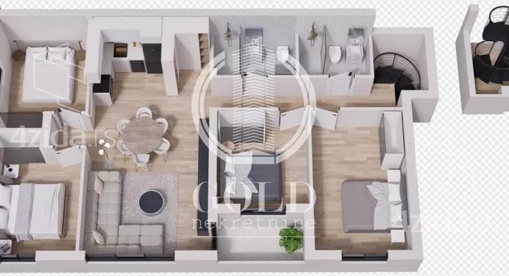 Petosoban stan | 4zida