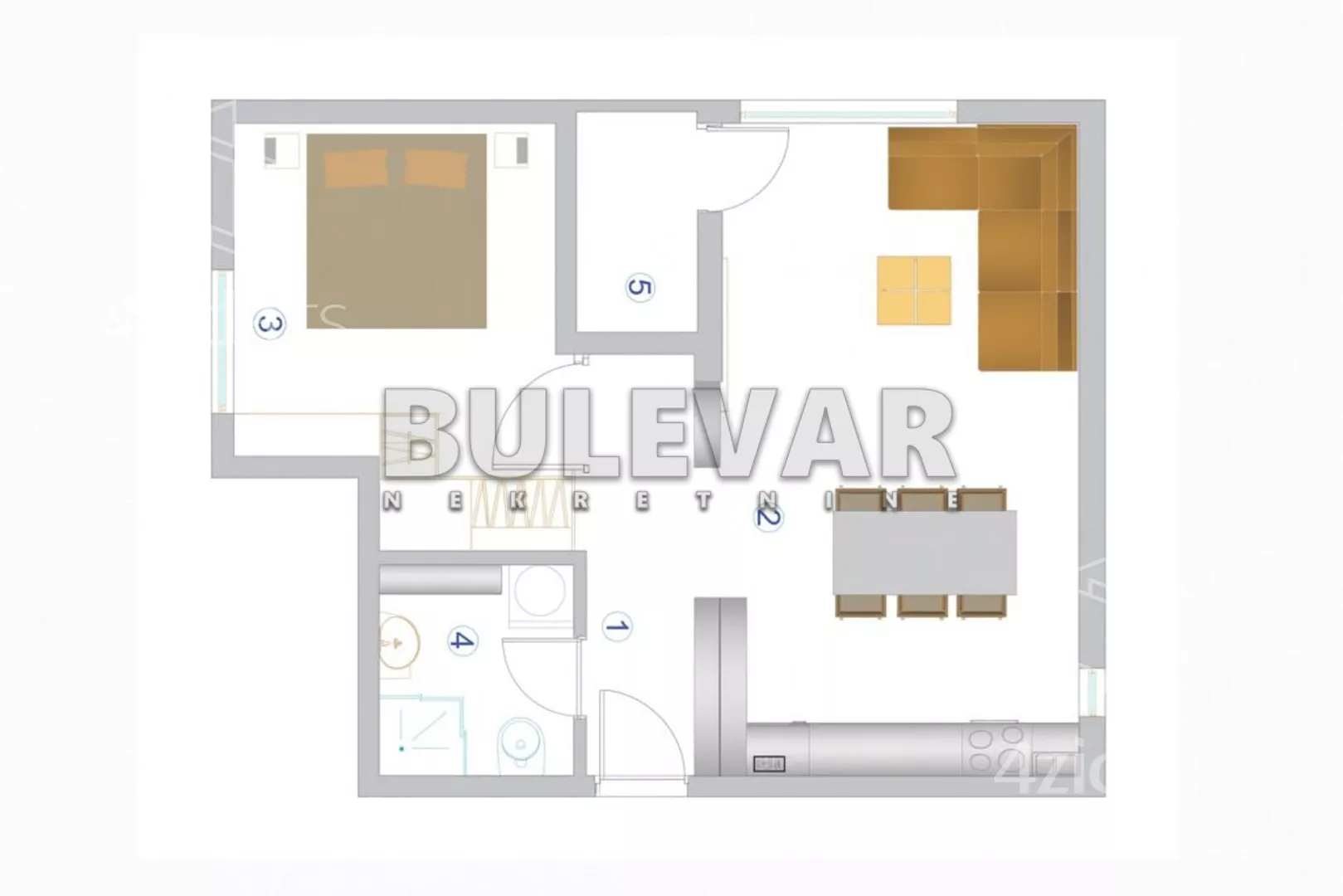 Jednoiposoban stan | 4zida