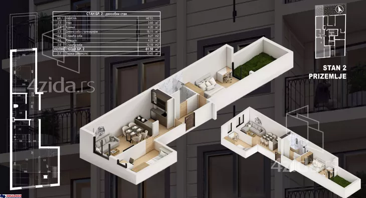 Dvoiposoban stan | 4zida