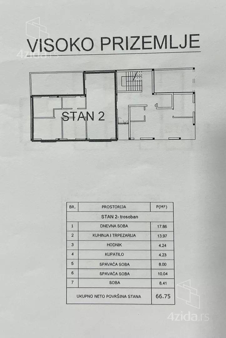 Troiposoban stan | 4zida