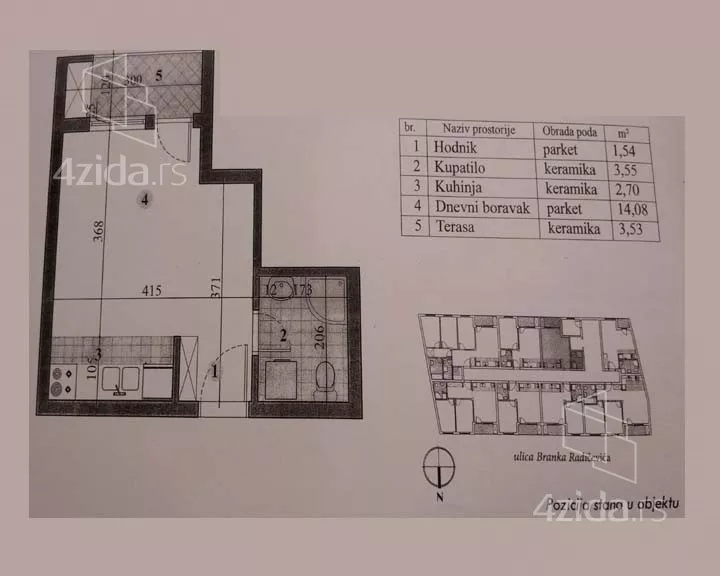 Garsonjera | 4zida
