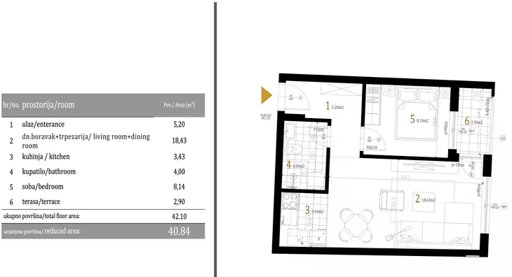 Dvosoban stan | 4zida