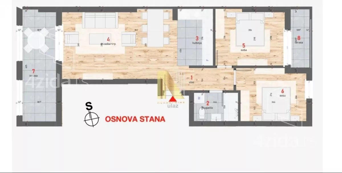Trosoban stan | 4zida