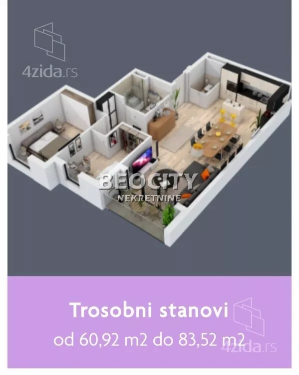 Trosoban stan | 4zida
