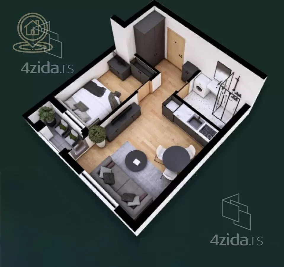 Jednoiposoban stan | 4zida