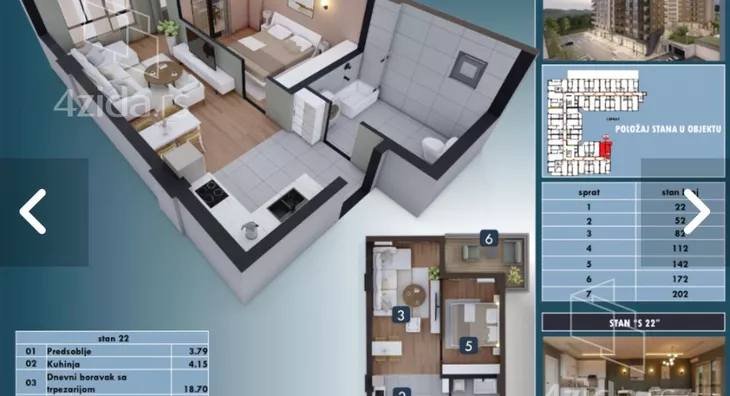 Dvosoban stan | 4zida