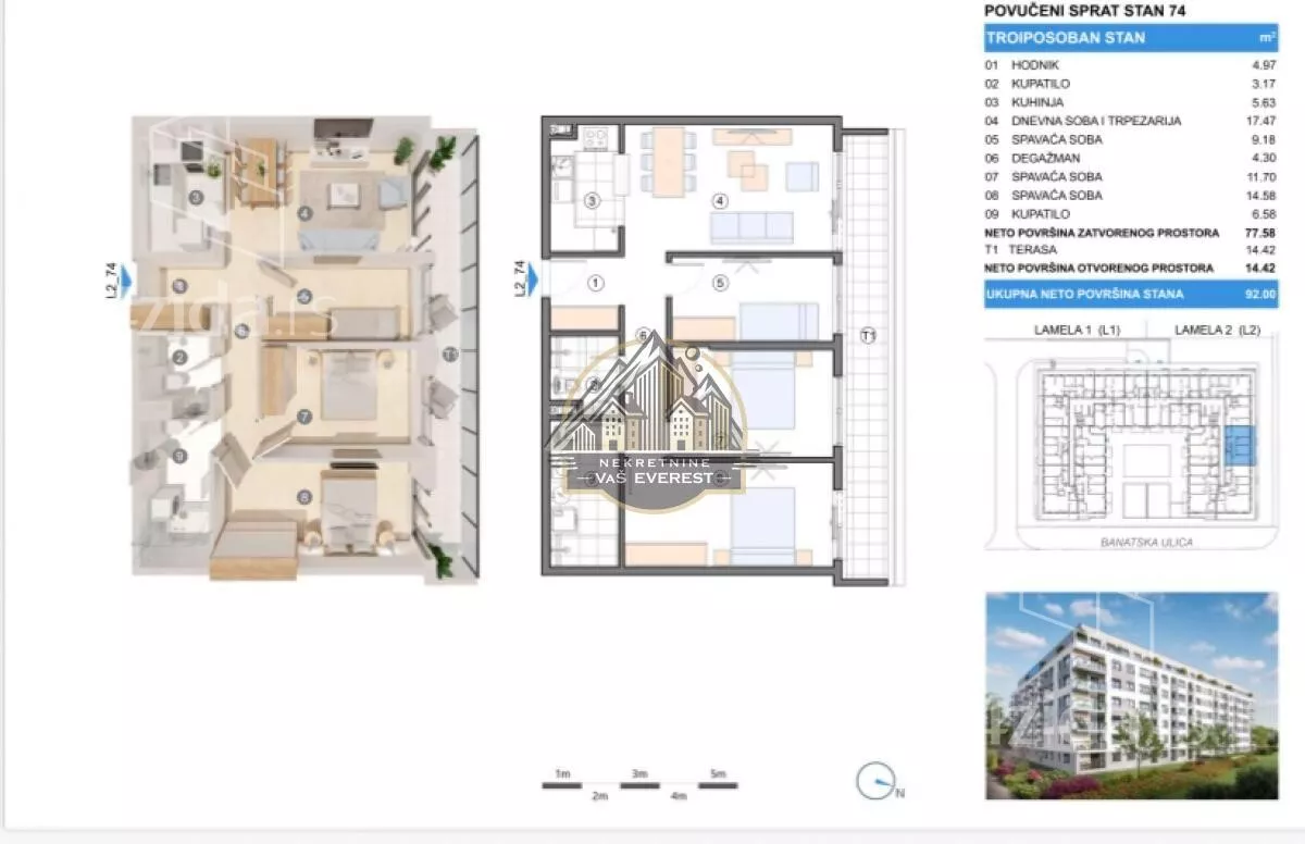 Troiposoban stan | 4zida