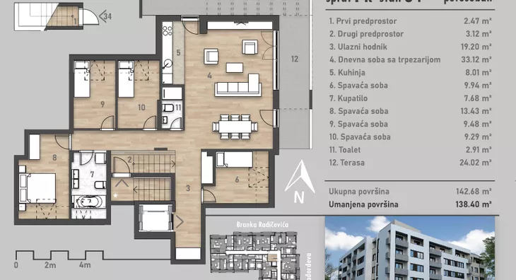 Četvorosoban | 4zida