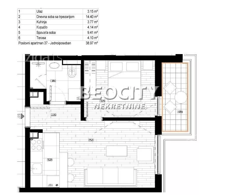 Jednoiposoban stan | 4zida