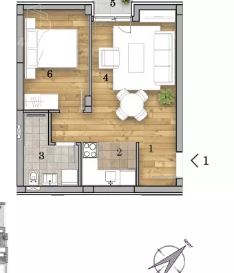 Dvosoban stan | 4zida