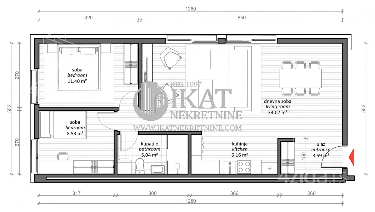 Trosoban stan | 4zida