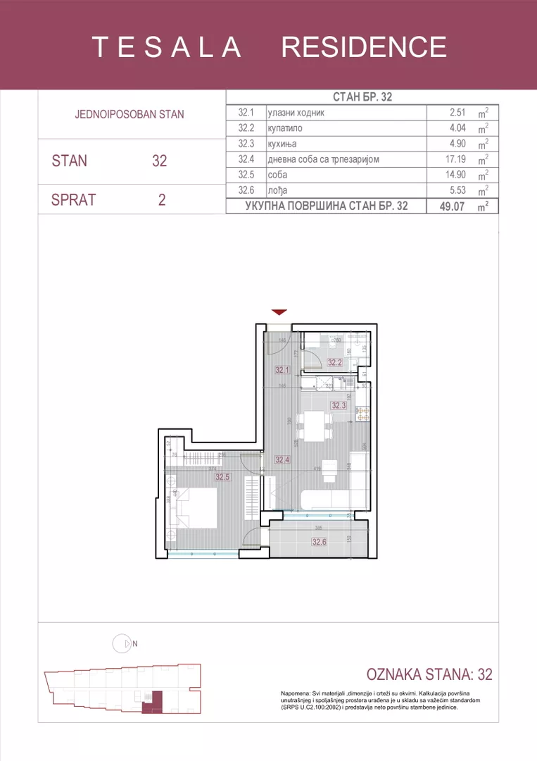Jednoiposoban stan | 4zida