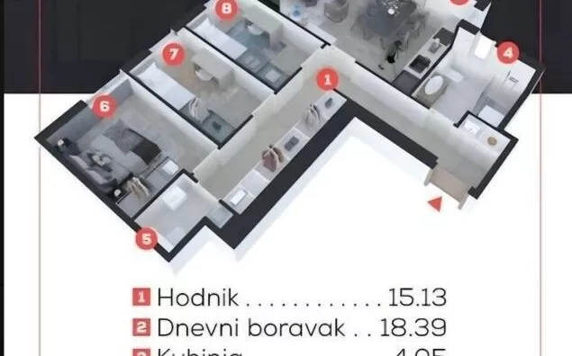 Troiposoban stan | 4zida