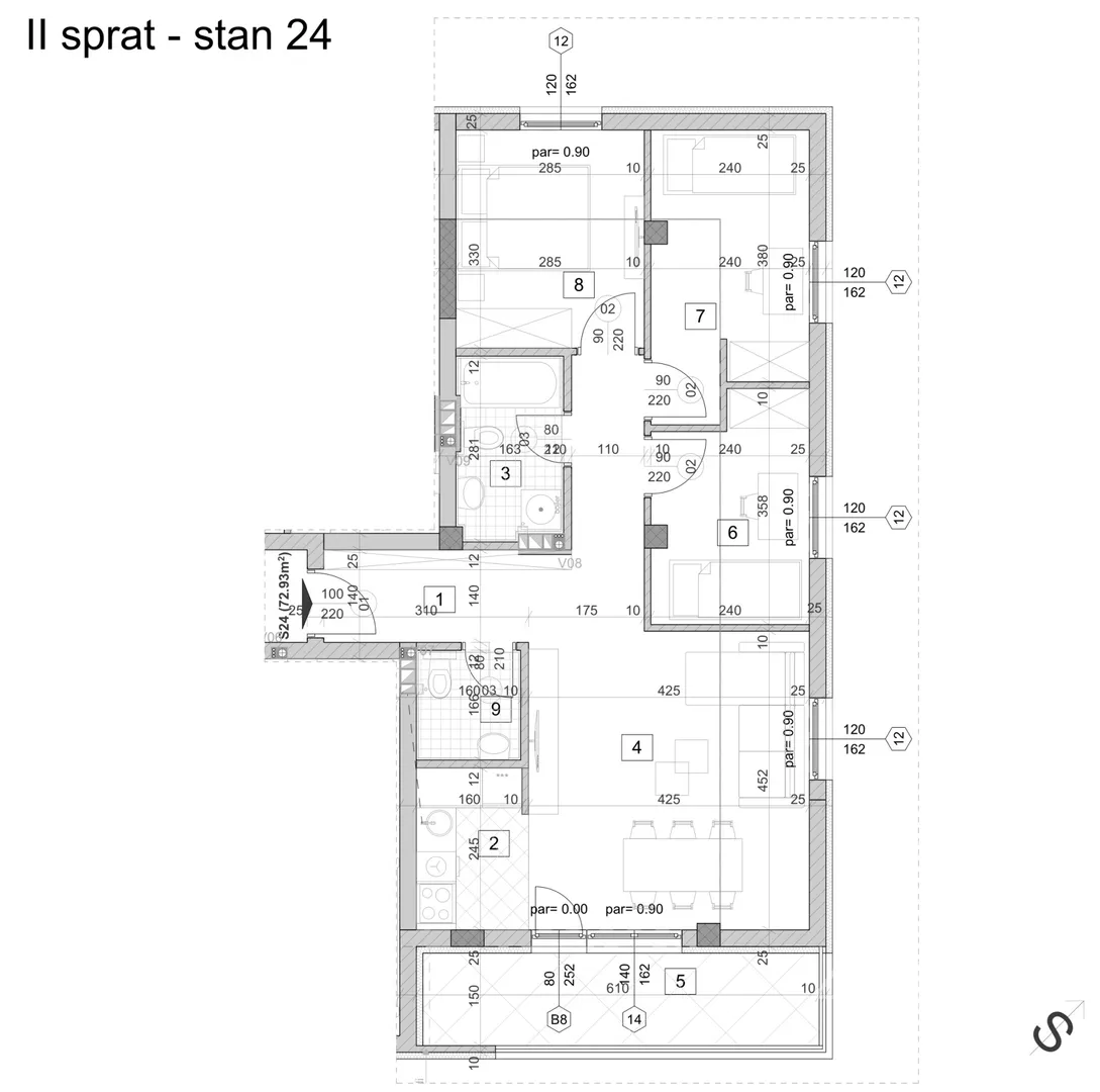 Troiposoban stan | 4zida