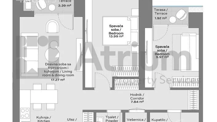 Trosoban stan | 4zida