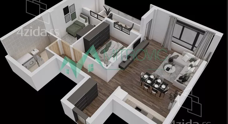 Dvoiposoban stan | 4zida