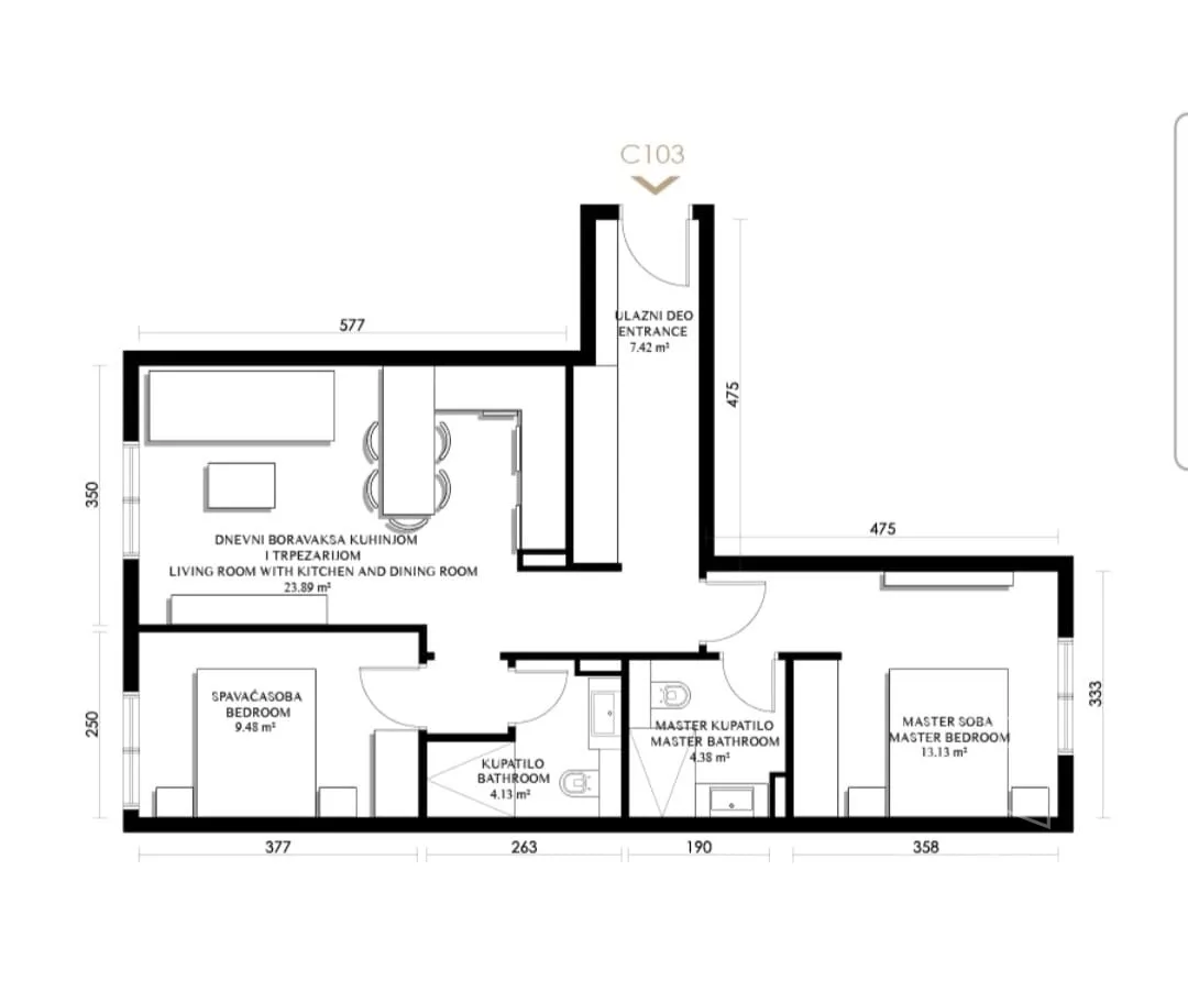 Trosoban stan | 4zida