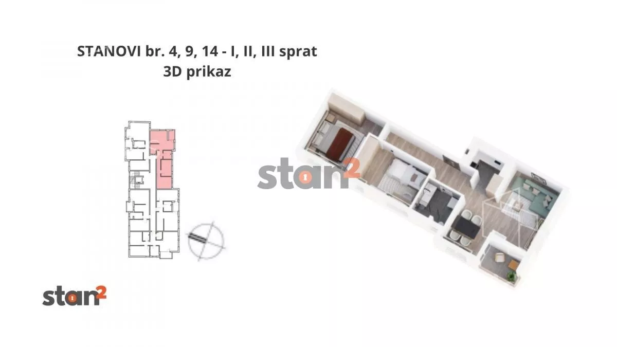 Dvoiposoban stan | 4zida