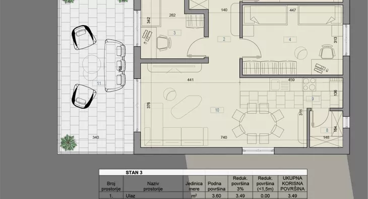 Troiposoban stan | 4zida