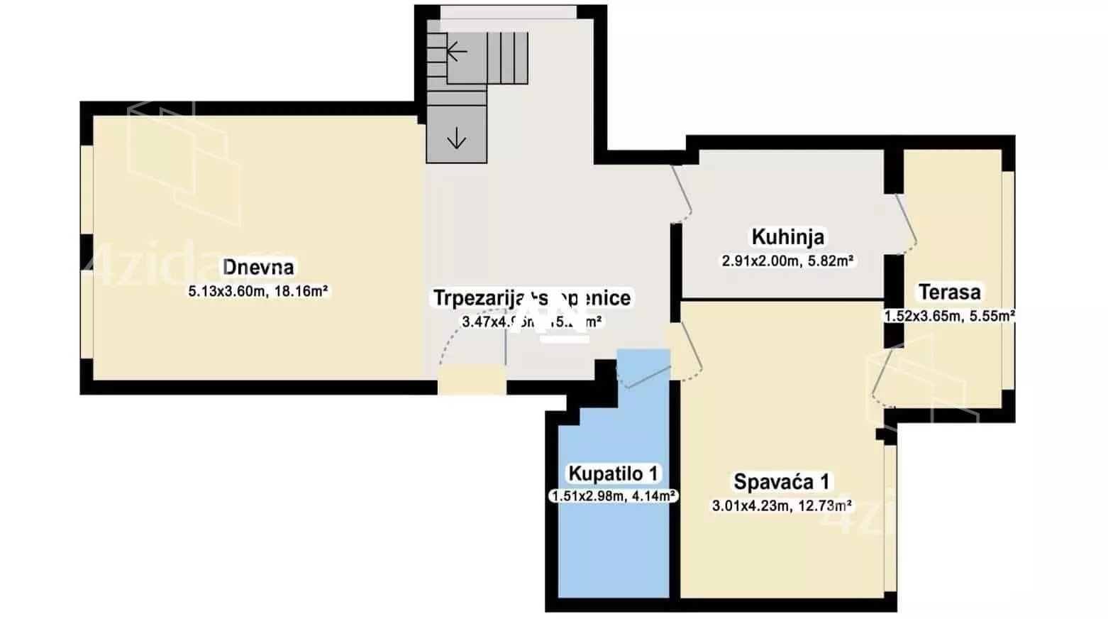 Petosoban stan | 4zida