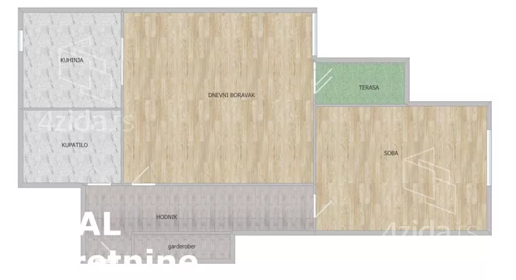 Jednoiposoban stan | 4zida