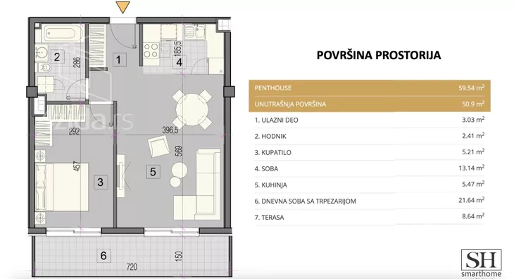 Dvosoban stan | 4zida