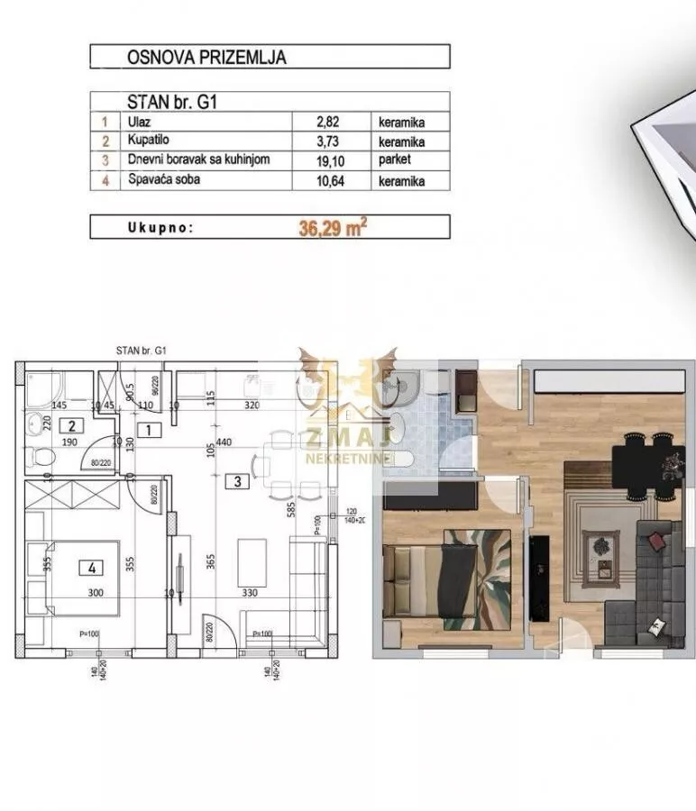 Dvosoban stan | 4zida