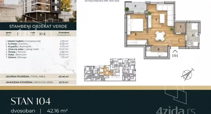 Dvosoban stan | 4zida