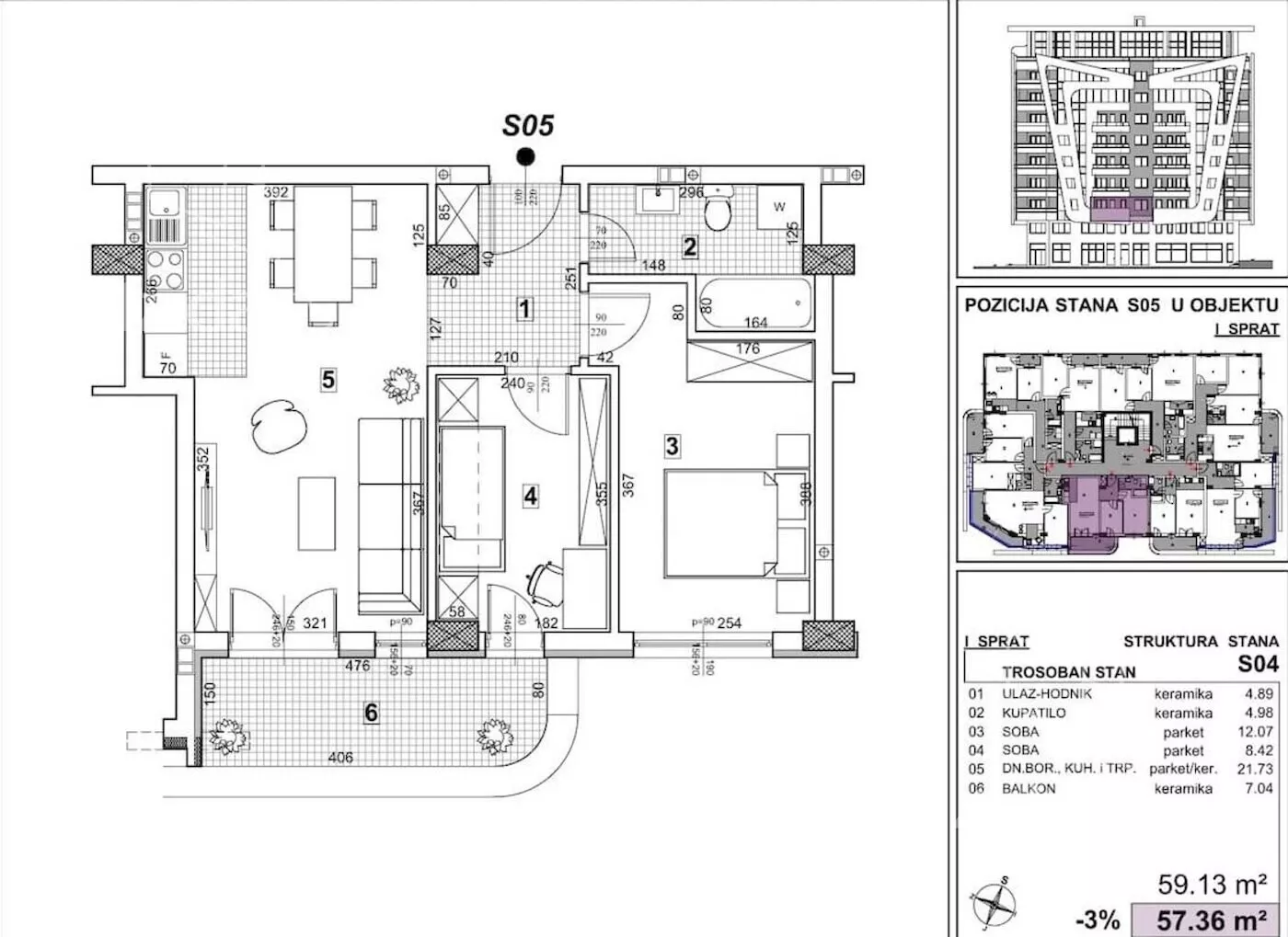 Trosoban stan | 4zida