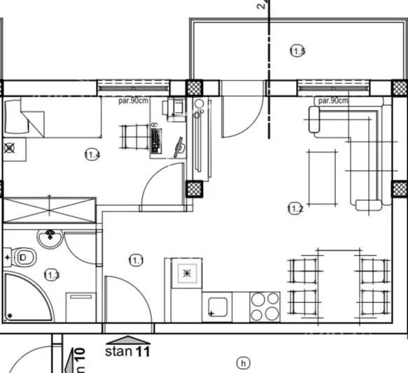 Jednoiposoban stan | 4zida