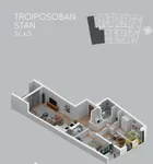 Troiposoban stan | 4zida