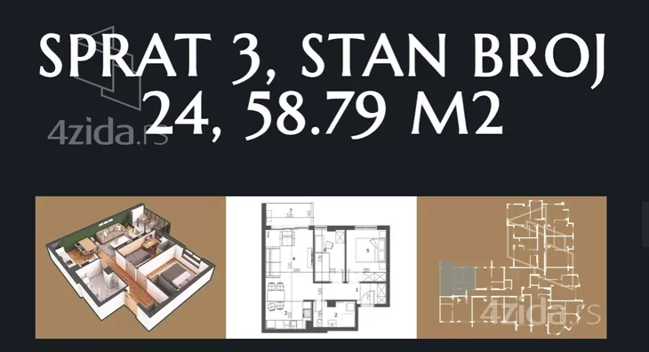 Dvosoban stan | 4zida